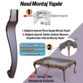 4 Adet Rosa Masa Dresuar Ayağı 75 cm Plastik Ahşap Desenli Mutfak Yemek Masası Mobilya Ayakları thumbnail 5