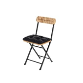 Eportatif 4 Kişilik Minderli Bistro Takım Bahçe Masa Sandalye Çam 1430 thumbnail 7