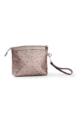 Kadın Basic Clutch Çanta Monogram Desenli Logolu Altın Siyah (4010A) 214009 - 4