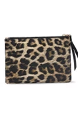 Kadın Basic Clutch Çanta Leopar Desen Taba Siyah (4031-T) 214030 - 4