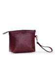 Kadın Basic Clutch Çanta Monogram Desenli Logolu Bordo Siyah (4010B) 214009 - 4