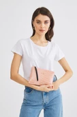 Kadın Basic Clutch Çanta Kroko Timsah Desen Pudra (4031/P) 214030 thumbnail 2