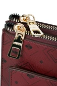 Kadın Basic Clutch Çanta Monogram Desen Bordo Siyah (4034B) 214031 - 8