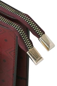 Kadın Basic Clutch Çanta Monogram Desen Bordo Siyah (4034B) 214031 - 10