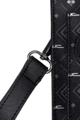 Kadın Basic Clutch Çanta Monogram Desen Siyah Gri (4034SG) 214031 - 5