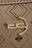 Kadın Basic Clutch Çanta Monogram Desen Altın Siyah (4034A) 214031 - 5