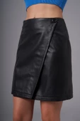 Linda Siyah Deri Etek - 3