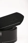 Erkek Hakiki (Gerçek) Casual Deri Kemer Siyah Gri 112518 thumbnail 6