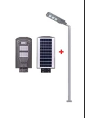 120W SOLAR SOKAK LAMBASI CT-4691 + 3m. LAMBA DİREĞİ - 1