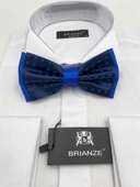 Brianze Saks Mavi Noktalı Lacivert Papyon thumbnail 1