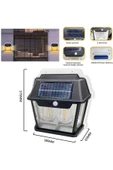 2 adet sensörlü Güneş Enerjili Bahçe Aydınlatma Duvar Lambası  Su Geçirmez Güneş  enerjili aplik - 6