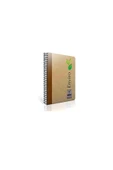 Gıpta Enviro Defter Kraft Çizgili Spiralli Sert Kapak 100 Yaprak 13x21 Cm - 1