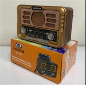 Everton Rt-671 Bluetooth Fm-Usb-Tf-Aux Şarjlı Solar Nostaljik Radyo - 1