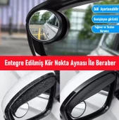 OTO MOTTO Oto Araç Kör Nokta Ayna + Dış Yan Ayna Yağmur Koruyucu Rüzgarlık Yan Ayna Kaşı 2 Adet - 2