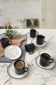 Keramika Keraart Shade Flowers Nordic Kahve Takımı 12 Parça 6 Kişilik 21848 thumbnail 1