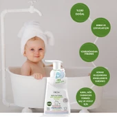 INCIA %100 Doğal Organik Sertifikalı Bebek Köpük Şampuanı Saç Vücut Lavanta Konak Önleyici Yenidoğan 200 ml X 2 Adet - 5