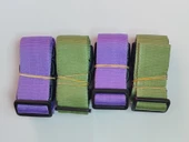 2 Adet Mor 2 Adet Su Yeşili Valiz Kemeri 4 Cm Toplam 4 Adet - 1