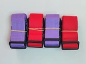 2 Adet Mor 2 Adet Kırmızı Valiz Kemeri 4 Cm Toplam 4 Adet - 1