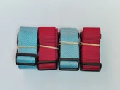 2 Adet Turkuaz 2 Adet Bordo Valiz Kemeri 4 Cm Toplam 4 Adet - 1