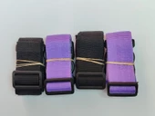2 Adet Siyah 2 Adet Mor Valiz Kemeri 4 Cm Toplam 4 Adet thumbnail 1