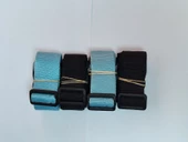 2 Adet Turkuaz 2 Adet Siyah Valiz Kemeri 4 Cm Toplam 4 Adet - 1