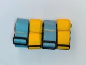 2 Adet Mavi 2 Adet Sarı Valiz Kemeri 4 Cm Toplam 4 Adet - 1