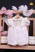 Babydola Kız Bebek Salopet Görünümlü Tulum Bayramlık 15081 - 1