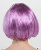 Rose Pembe Renk Düz Kesim Küt Parti Peruğu Kısa Takma Saç thumbnail 2