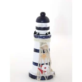 Ahşap Marin Deniz Feneri Dekoratif Hediyelik thumbnail 2