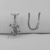 Timsah 925 Ayar Gümüş Kolye thumbnail 2