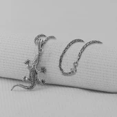 Timsah 925 Ayar Gümüş Kolye thumbnail 1