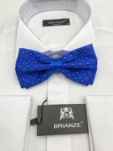 Brianze Turuncu Detaylı Saks Mavi Papyon thumbnail 1