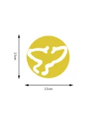 Kamei Şekilli Delgeç Kuş Kanatlı 2.5 cm KM8810 - 6