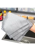 WUVERA 1 Adet 20x20 Inox Tel Bez Zor Kir Bezi, Inox Telli Bulaşık Bezi, Mutfak Banyo Bezi - 5