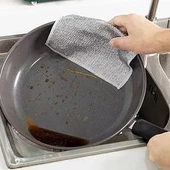 WUVERA 1 Adet 20x20 Inox Tel Bez Zor Kir Bezi, Inox Telli Bulaşık Bezi, Mutfak Banyo Bezi - 3