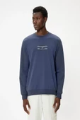 Koton Slogan Baskılı Sweatshirt Bisiklet Yaka Uzun Kollu Pamuklu - 3