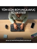 Logitech Wave Keys 920-012311 Kablosuz Bluetooth Dolgulu Avuç İçi Destekli Ergonomik Türkçe Q Klavye - Siyah - 2