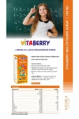 VİTABERRY,B8, B4, L-arginin Multivitamin Yaban Mersini Ekstratlı Şurup 150 ml - 3