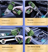 Portatif Araba Vakum Süpürge USB Ofis Ev Halı İçin Şarj Edilebilir Mini Elektrikli Süpürge - 4