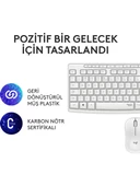 Logitech MK295 Kablosuz Sessiz Klavye Mouse Set 920-010089 Beyaz - 5