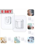 Geçmeli Klips Eşya Sabitleme Askısı 5 SET - 1