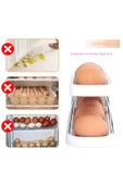 Buzdolabı Yumurta Organizeri 14 Yumurta Kapasiteli Düzenleyici Organizer Saklama Kabı - 6