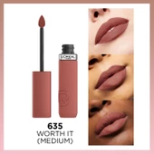 L'Oréal Paris Infaillible Matte Resistance Likit Mat Ruj - 635 Worth It (Medium) - 2