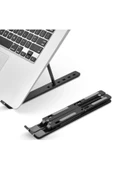 7 Kademeli Ayarlı Katlanabilir Laptop Tablet Standı Siyah - 3