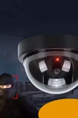 Sahte Güvenlik Kamerası Dome Kablosuz Taklit Caydırıcı thumbnail 5