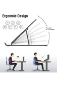 7 Kademeli Ayarlı Katlanabilir Laptop Tablet Standı - 3