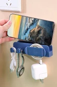 Pratik Kablo Düzenleyici Ve Telefon Şarj Standı Telefon Stand Priz Stand - 1