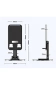 Mlvx Katlanabilir Telefon Tutucu Stand Yuvarlak Tabanlı Mc-460 Mlv Blsm - 3