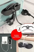 Yapışkanlı Kablo Sabitleyici Düzenleyici Çok Amaçlı Organizer Airfryer Kablo Sarma Aparatı 2 Adet - 2