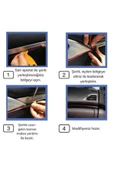 139475 Shopzum Mavi Araba Oto trim Dekorasyon Şeridi Kauçuk Elastik Kolay Kurulum 5 Metre Şerit B - 4